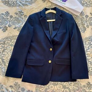 EUC Chaps Navy Kids Blazer with Gold Buttons - worn once Size 10